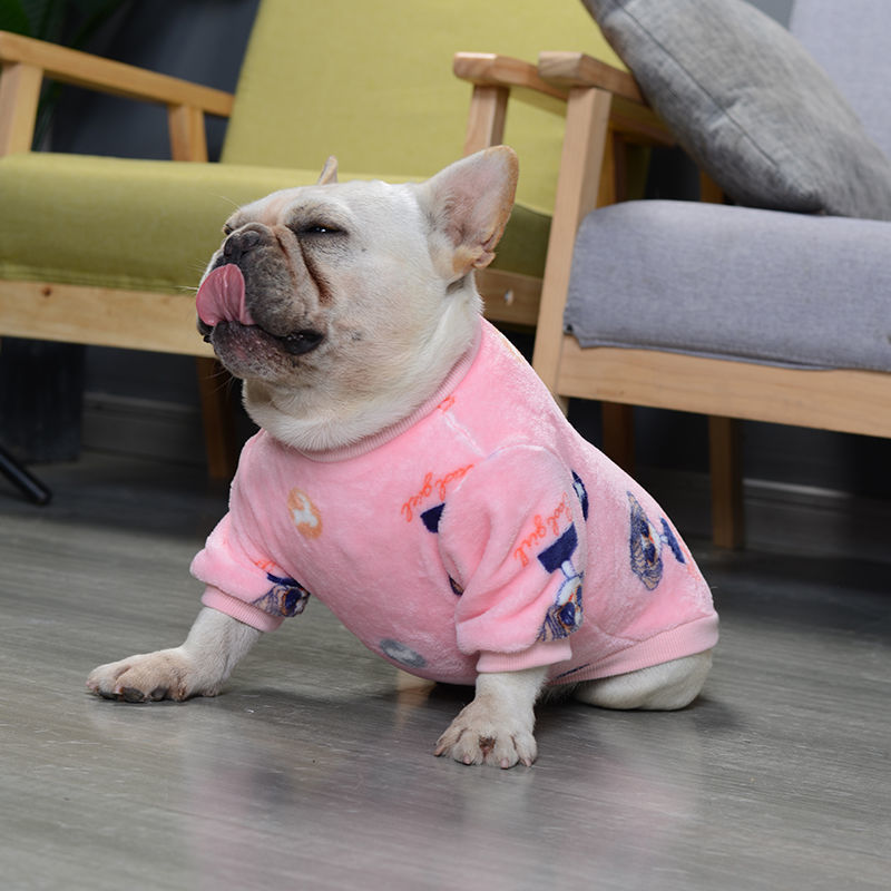 Personnalité de la mode pyjama en peluche français animaux de compagnie
