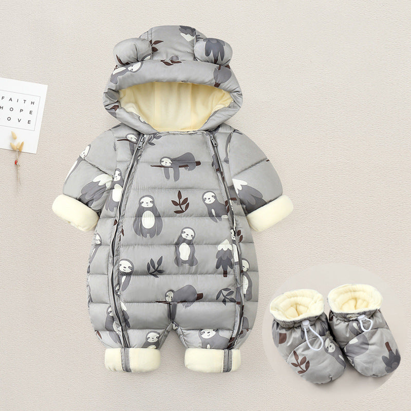 Doudoune blanche hiver bébé