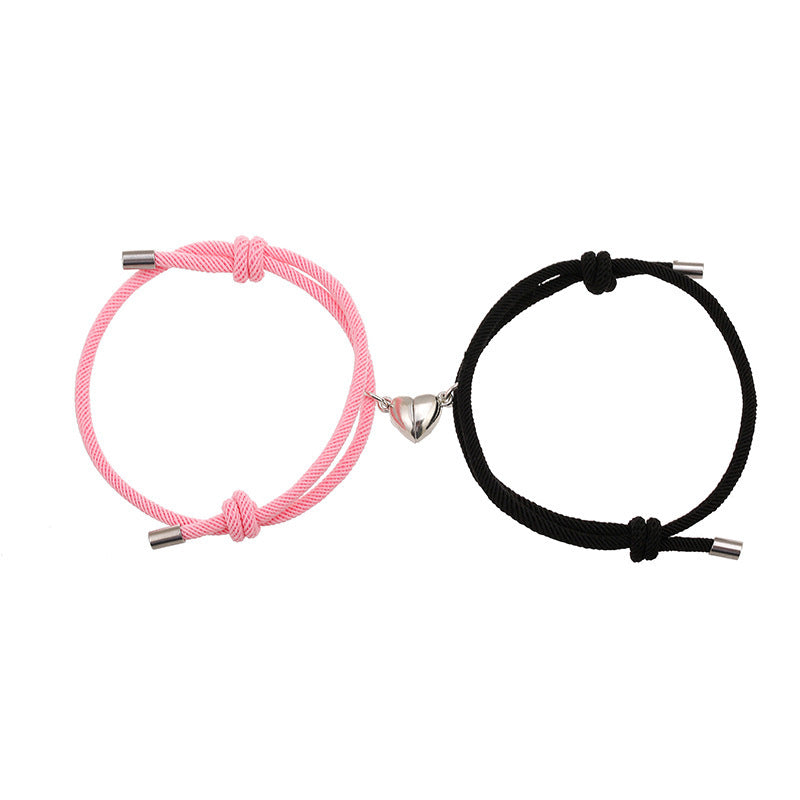 Enkelt Nylon Love Magnetic Armband