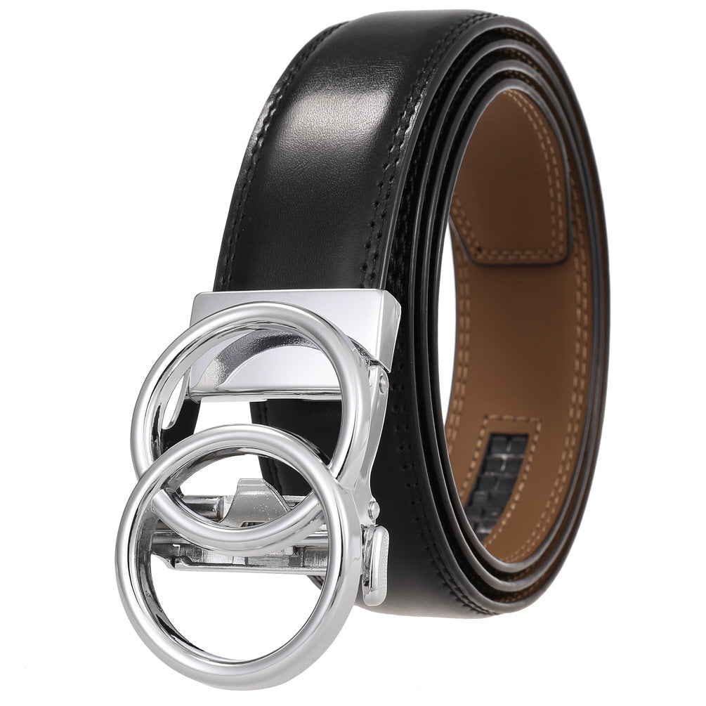 Men's Fashion Comfort Click Belt - Premium Metallic Buckles