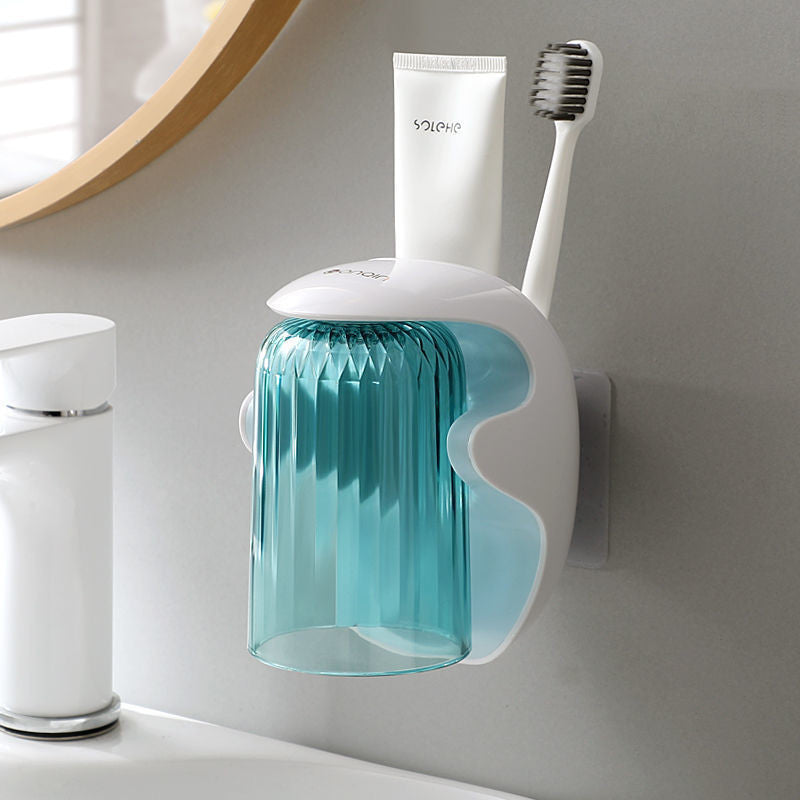 Boîte de rangement de tasse de bain de bouche magnétique simple