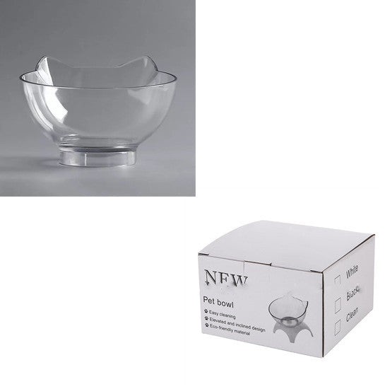 Cat Double Bowl - Elevated 15° Tilted Design for Neck Protection