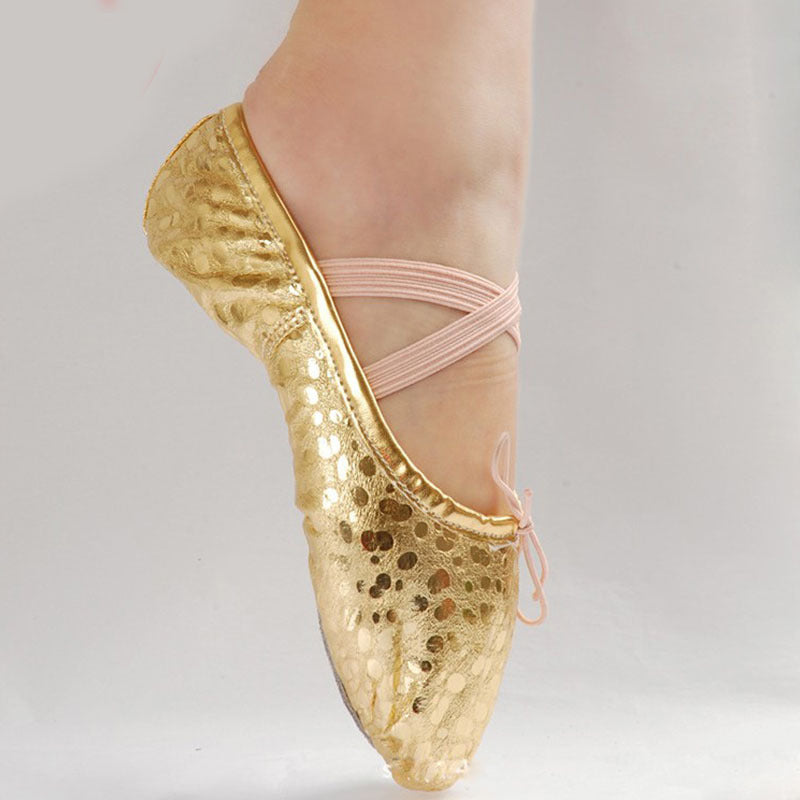 Children Gold And Silver Stage Performance Shoes