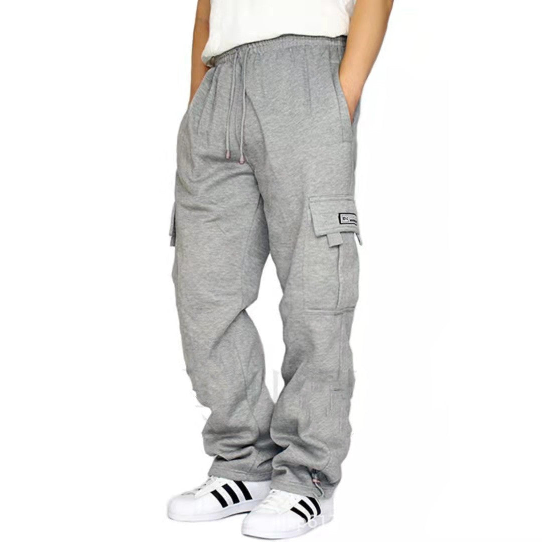 Herr Byxor Träningsbyxor Stretch Elastisk midja Jogger Sportbyxor Dragsko Byxor Mode Herrkläder