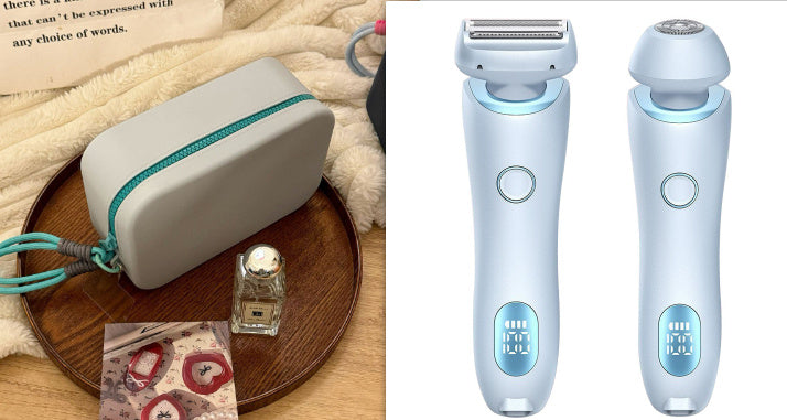 2 i 1 hårborttagning epilator USB uppladdningsbar trimmer kvinnor kroppsrakhyvel ansikte ben armhåla bikini hand blygd rakapparat hårborttagare