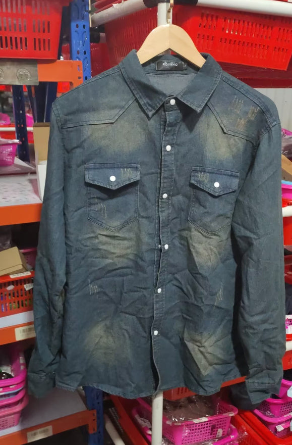 Hommes chemise marque mâle à manches longues chemises décontracté solide coupe ajustée