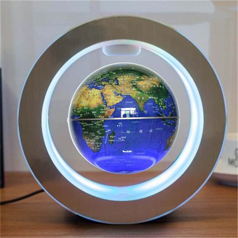 Ronde LED carte volante globe globe magnétique lévitation lumières anti-gravité mages