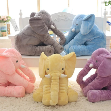 Oreiller poupée éléphant bébé confort dormir avec