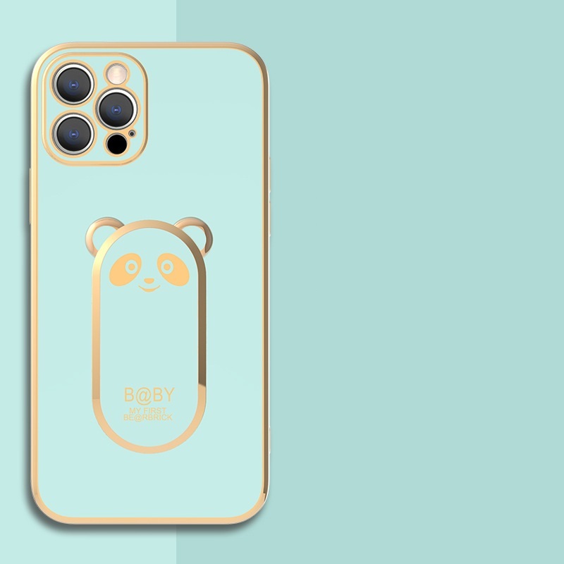 Étui de téléphone avec support d'anneau magnétique Panda