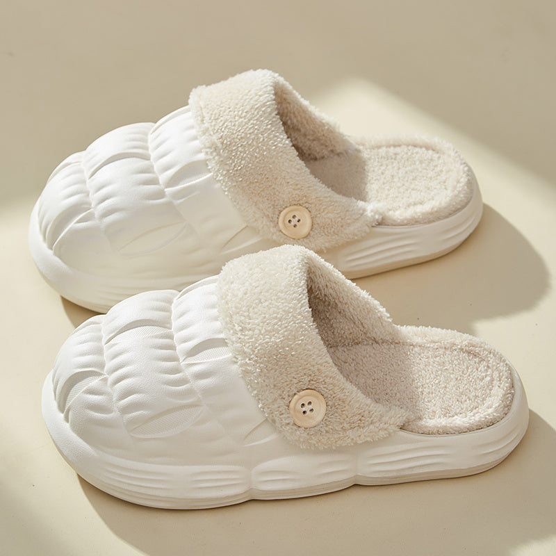 Removable Fluffy Slippers - Warm Fuzzy Shoes - Indoor Collection