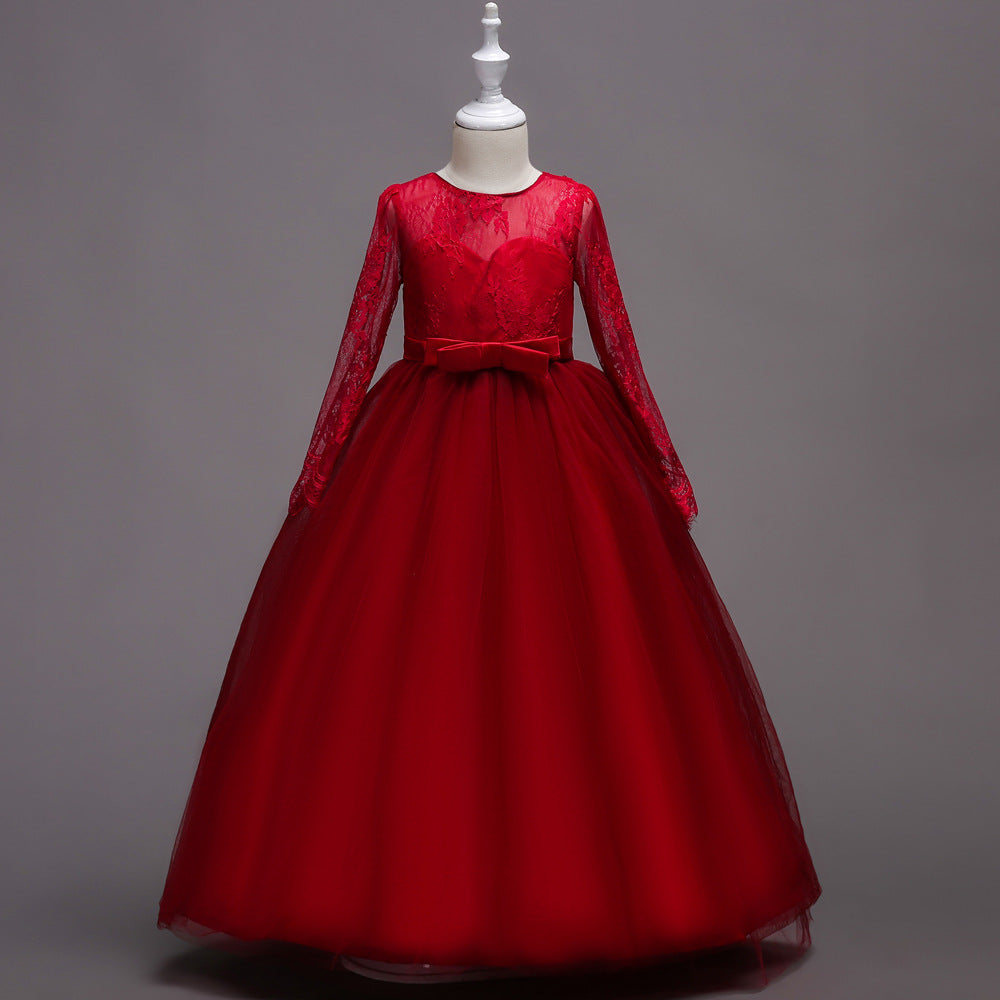 Robe longue à fleurs pour fille