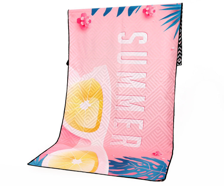 Serviette de plage de serviette de sport de plein air de voyage
