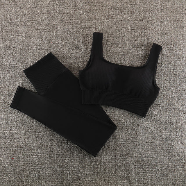 Ensemble de yoga sans couture, vêtements de sport, vêtements de sport, vêtements d'entraînement
