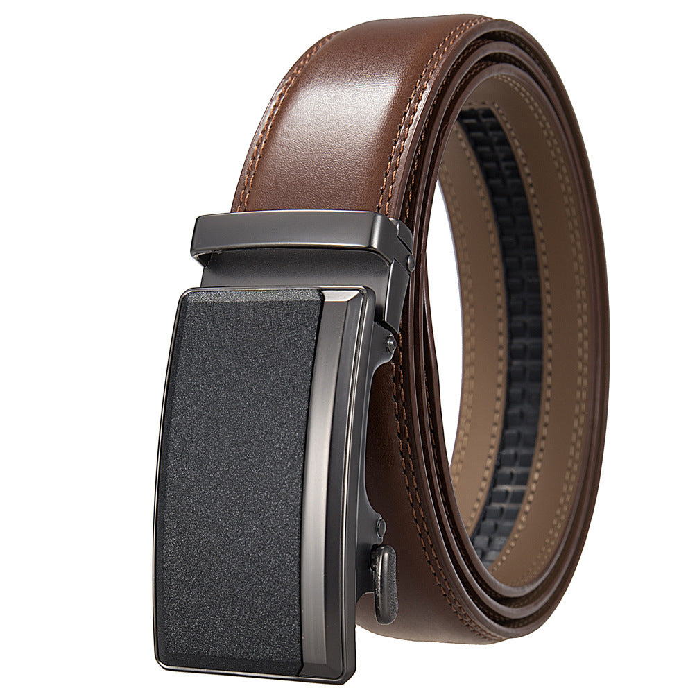 Men's Business Split Leather Belt - Professional Excellence