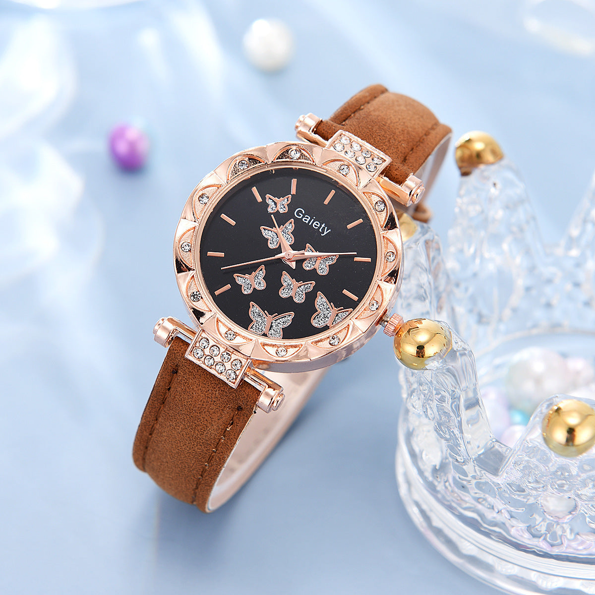Women's Fashion Simple Butterfly Digital Belt Watch - Stylish Functional Modern Sleek Easy-To-Read Perfect Versatile