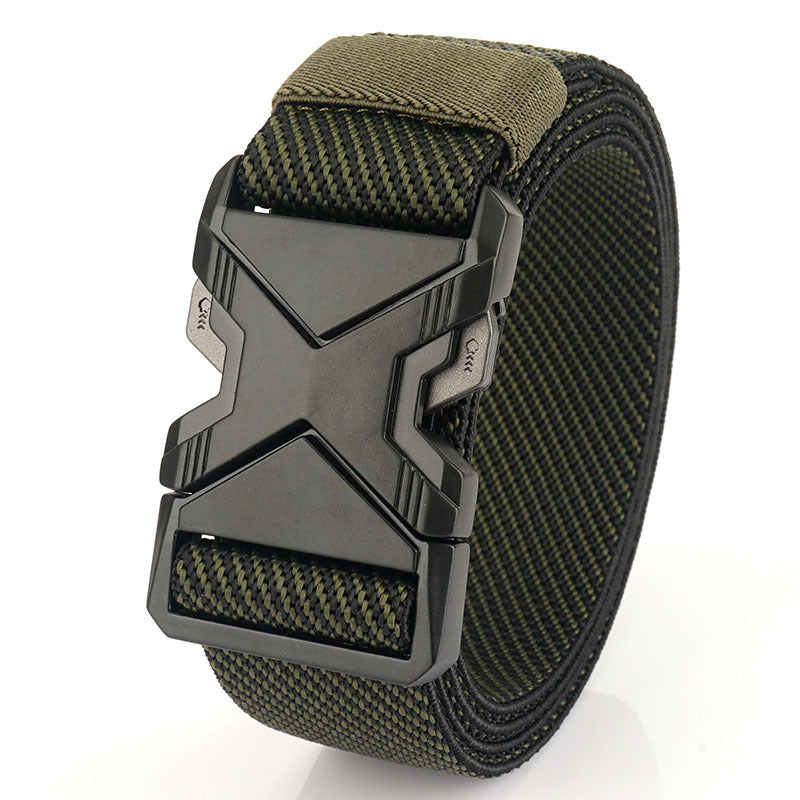 Fashion Commuter Casual Men's Belt Woven Elastic Minimalist Alloy Buckle - Modern Mobility