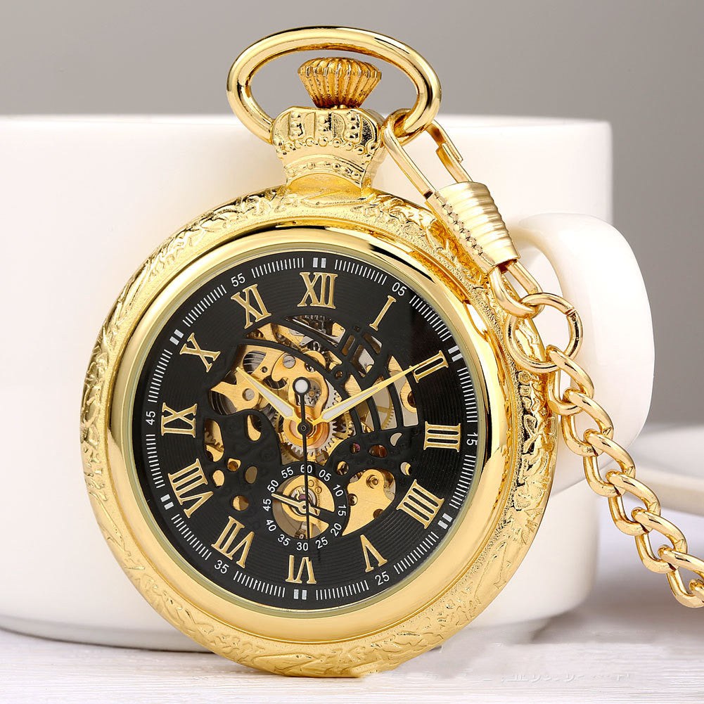 Vintage Classic Gift Pocket Watch Roman Characters Crown Watch Crown - Elegant Sophisticated Durable Practical Timeless Stylish