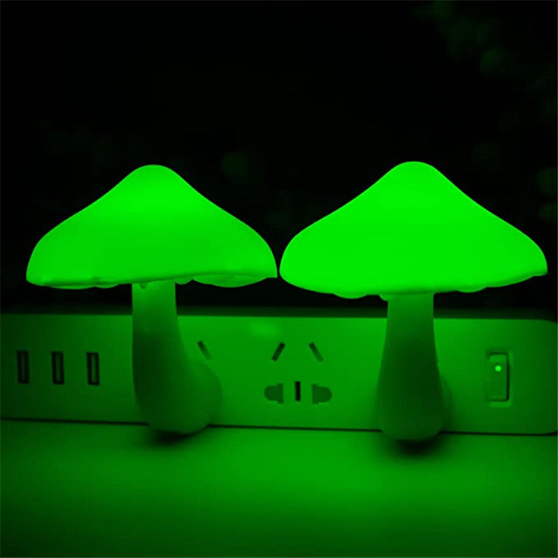 Lampe LED à prise murale en forme de champignon, prise ue US, blanc chaud, capteur de contrôle de la lumière, lumière de chambre à coucher, décoration de la maison