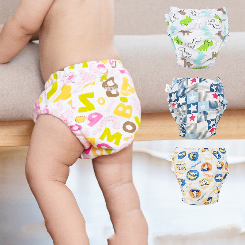 Couches de toilette pour bébé en pur coton anti-fuite, sous-vêtements d'entraînement