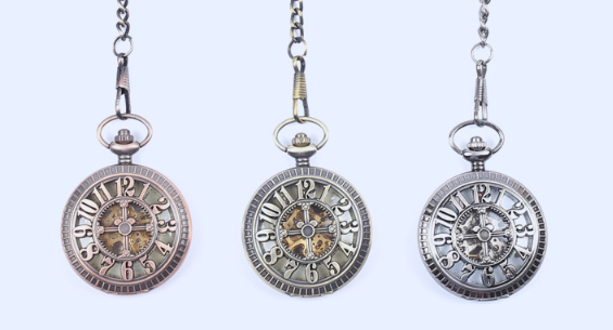 Automatic Semi-Automatic Mechanical Pocket Watch Roman Digital Dial Pocket Watch - Traditional Modern Precision Sophisticated