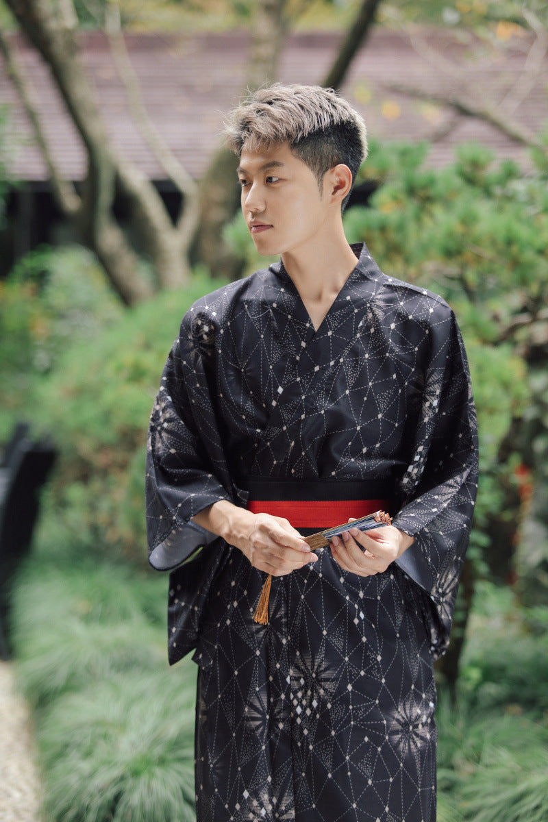 Japanese Kimono Male Traditional Samurai Gentleman