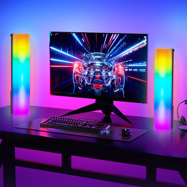 3D RGB Light Pick-up Bordsskiva Ambiance Lampa Färgglad musik Röstaktiverat Rhythm Light Heminredning för PC-spel För semesterpresenter