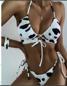 C it all Strappy Print Bikini Set with Cover-Up