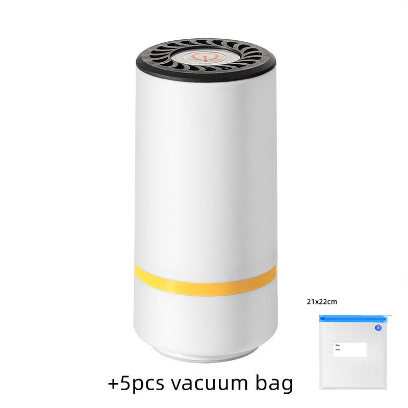 Nouveau Mini scelleur sous vide cuisine Portable USB pompe à air électrique conservation de la fraîcheur Machine de scellage sous vide Portable emballeur d'emballage pour la maison