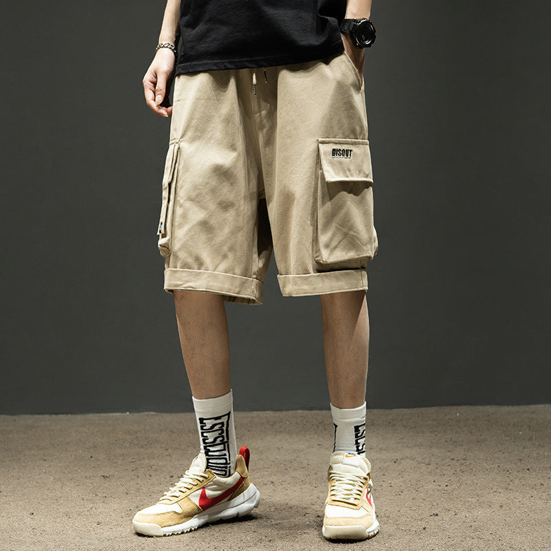 Cargo Shorts Med Fickor Herr Sommarbyxor