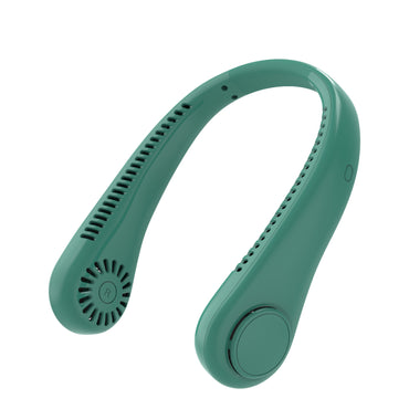Uppladdningsbar nackfläkt Handsfree USB Minifläkt Resande utomhussportfläktar Bärbar lat bladlös hängande nackfläkt