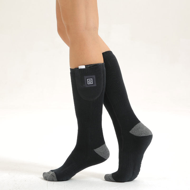 Electric Heated Socks - Rechargeable Foot Warmers with Battery Pack