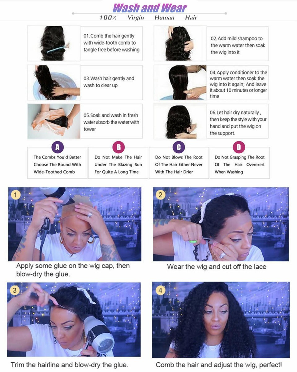 Body Wave Människohår Spets Front Peruker