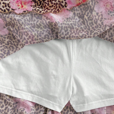 Holiday Leopard Print Skirt