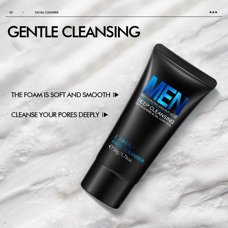Soins de la peau Nettoyant pour le visage Gommage nettoyant pour hommes 50 g