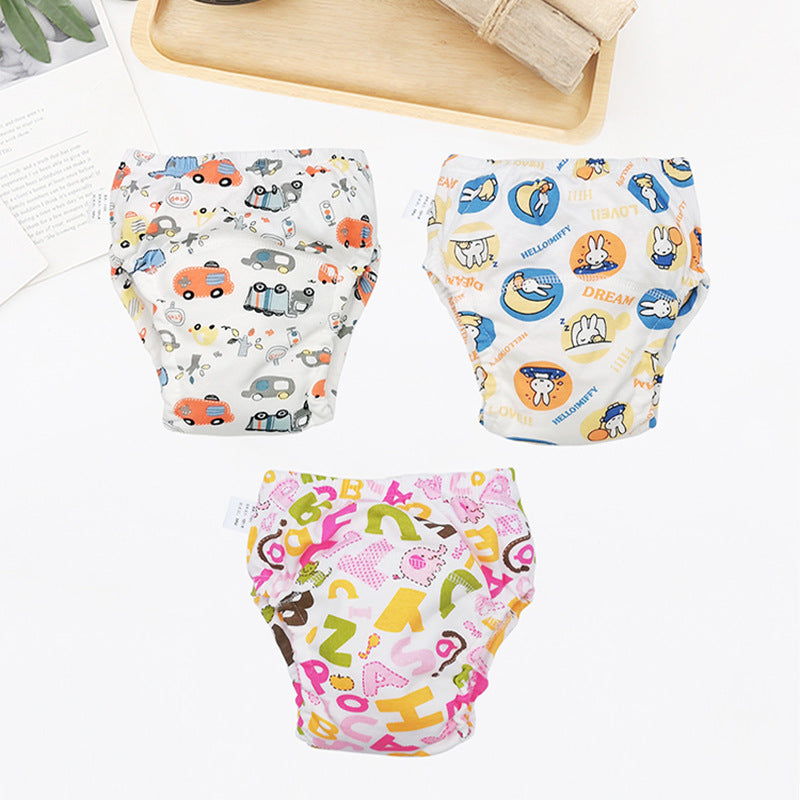 Couches de toilette pour bébé en pur coton anti-fuite, sous-vêtements d'entraînement