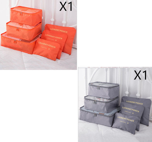 6 ST Reseförvaringsväska Set för Clothes Tidy Organizer