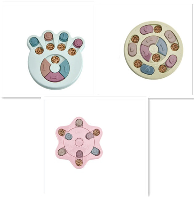 Hundpusselleksaker Öka IQ Interaktiv Långsam utmatning Matning Hundträningsspel Matare för små medelstora hundträningsleksaker för husdjur