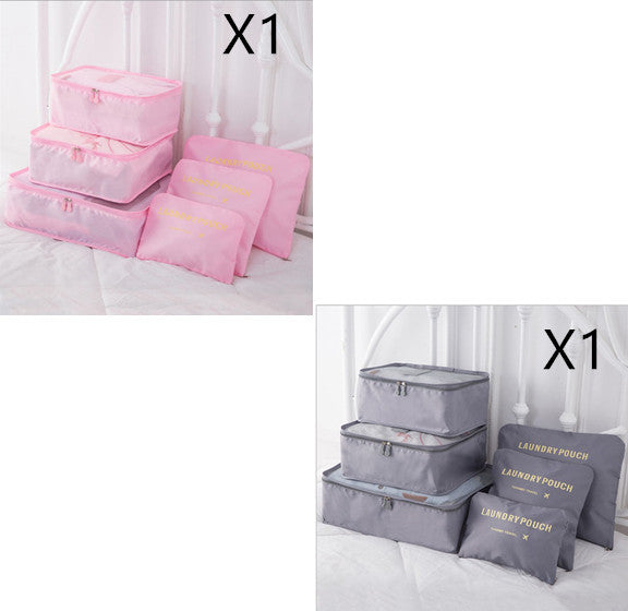 6 ST Reseförvaringsväska Set för Clothes Tidy Organizer