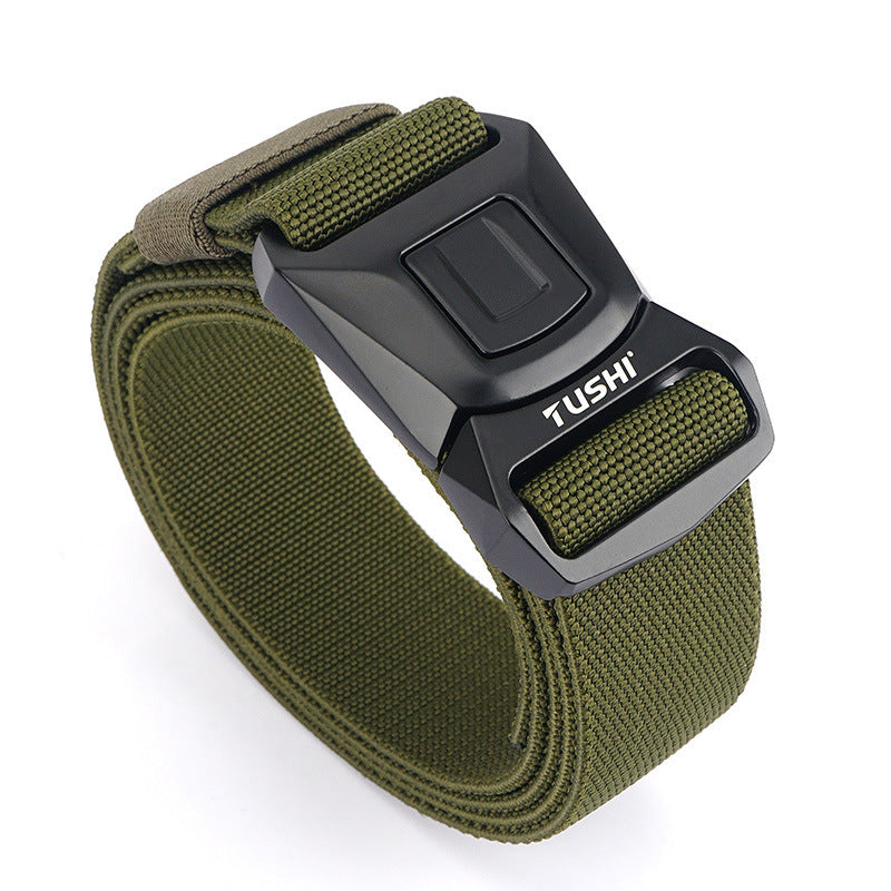 Quick Release Tactical Nylon Stretch Belt - Military Precision