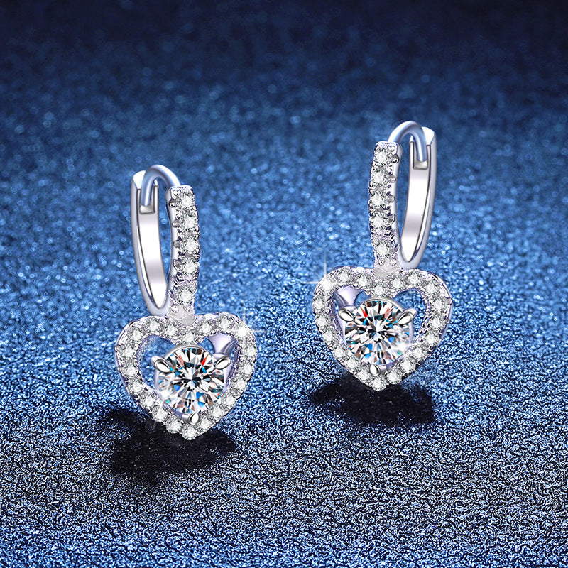 Luxury S925 Sterling Silver Moissanite Earrings