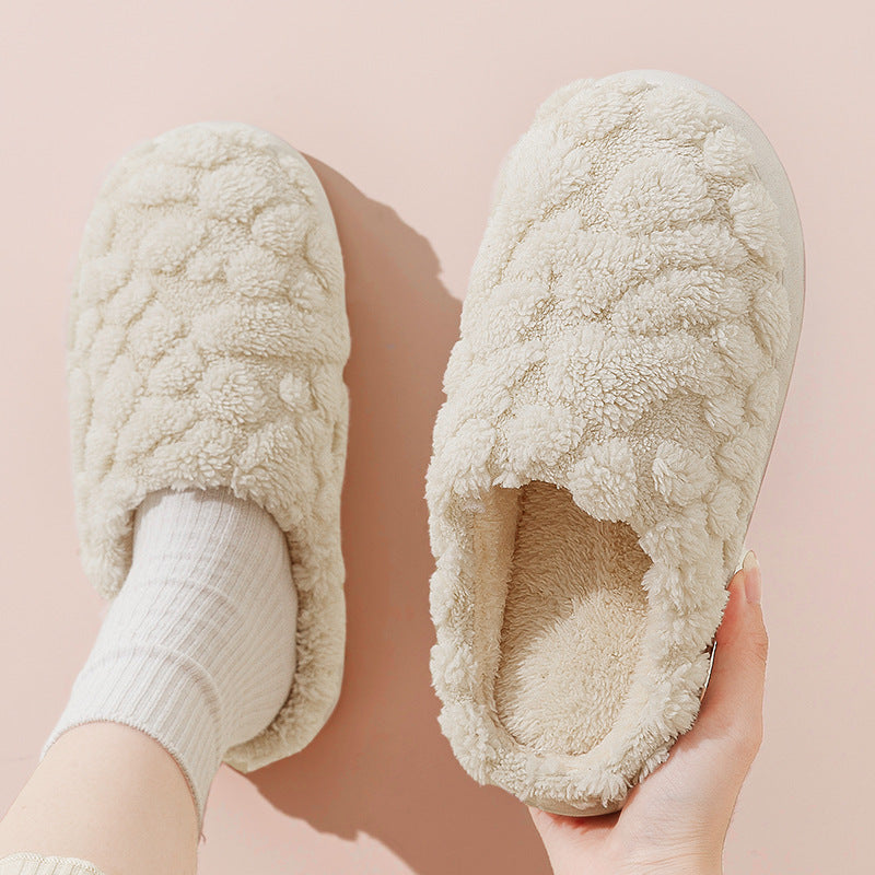 Unisex Soft Plush Winter House Slippers - Cozy Fleece