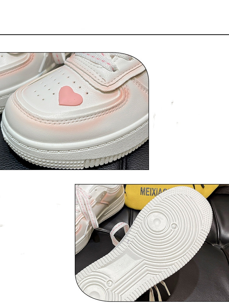 Cherry Blossom Powder Platform Blanc Chaussure Enfant