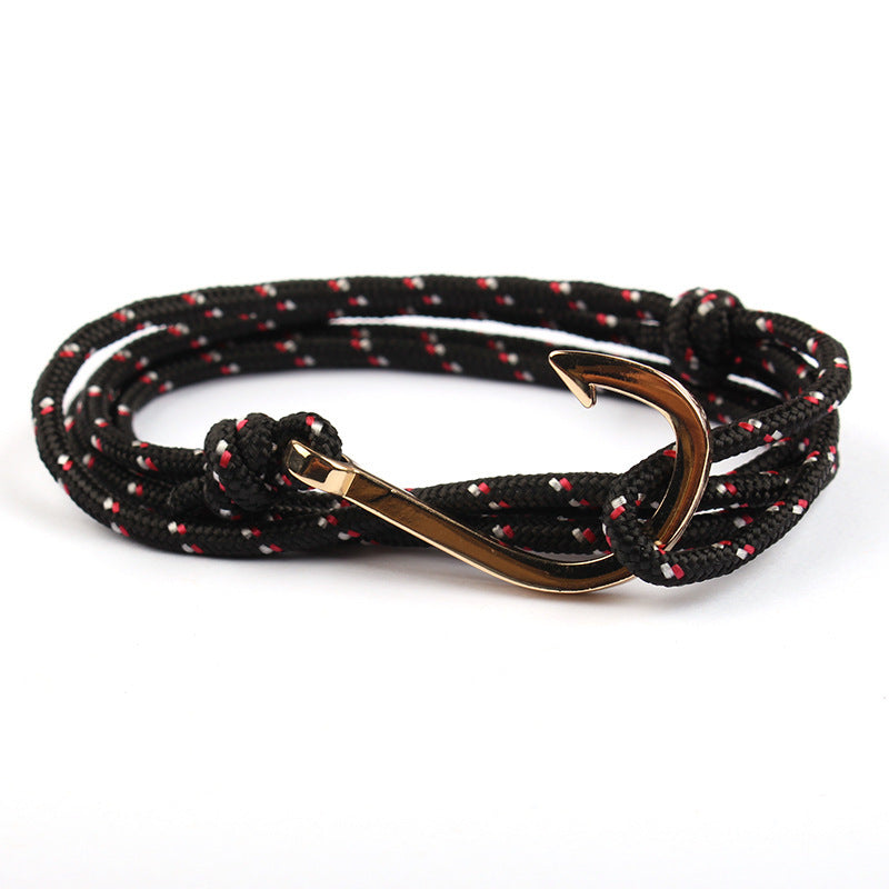 Justerbart Paracord Ankararmband Kvinna Män Berlockarmband