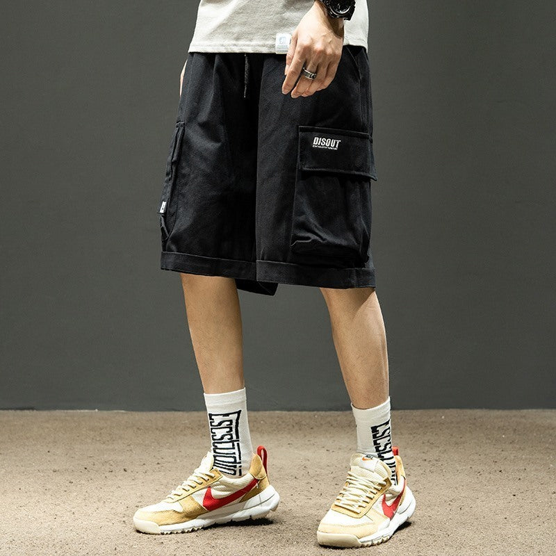 Cargo Shorts Med Fickor Herr Sommarbyxor