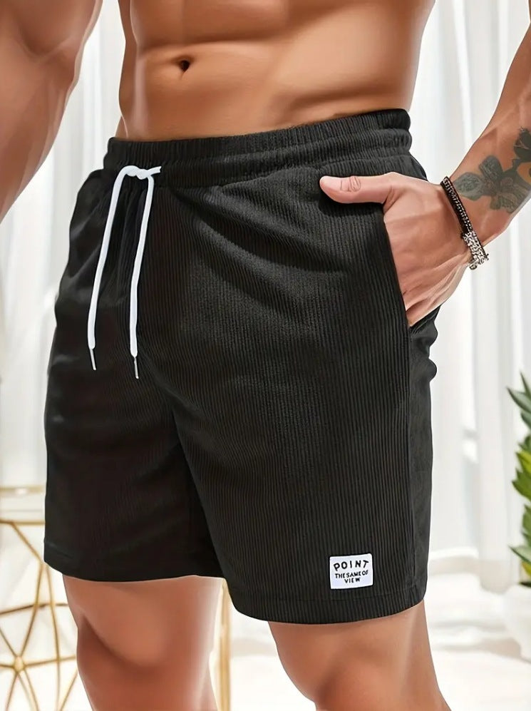 Shorts med snörning Sommarmanchester Sportkorta byxor Herrkläder