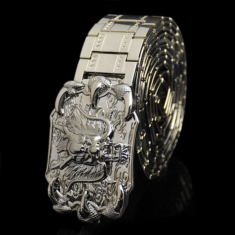 Men's Metal Stainless Steel Bodyguard Belt - Protective Fashion