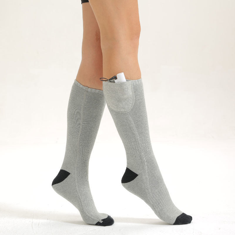 Electric Heated Socks - Rechargeable Foot Warmers with Battery Pack