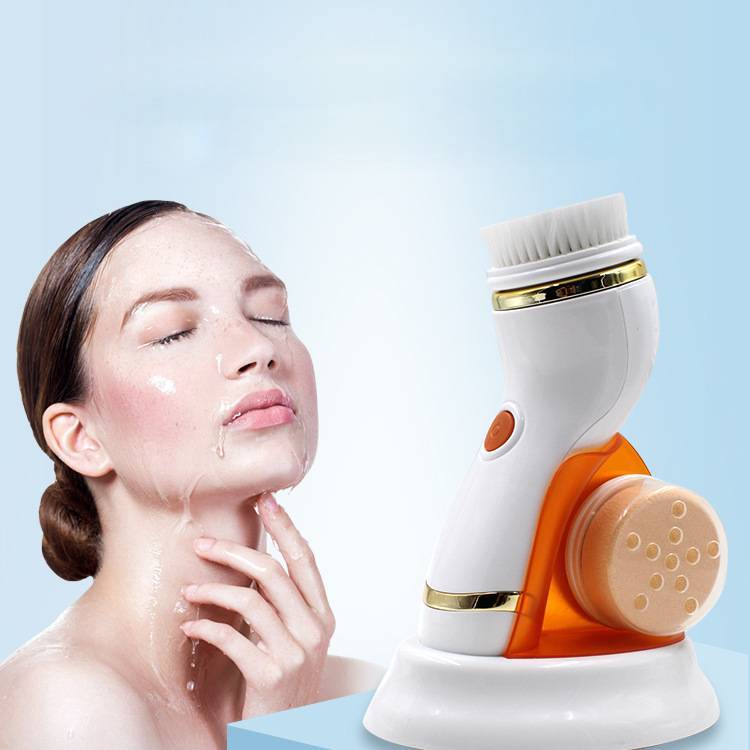 Electric Pore Cleaner - Ultrasonic Blackhead Remover with 3 Brush Heads
