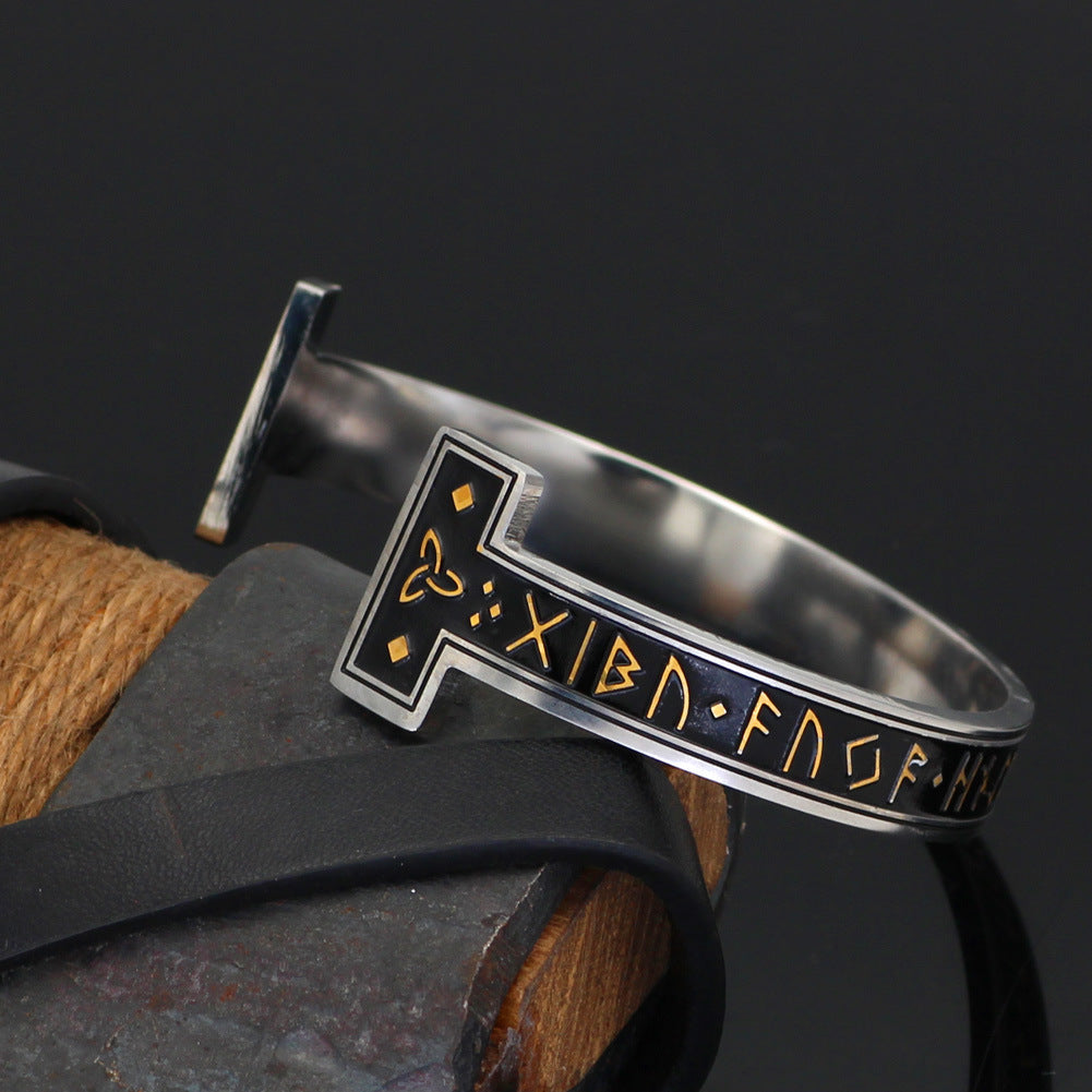 Nytt armband med digital text i titanstål