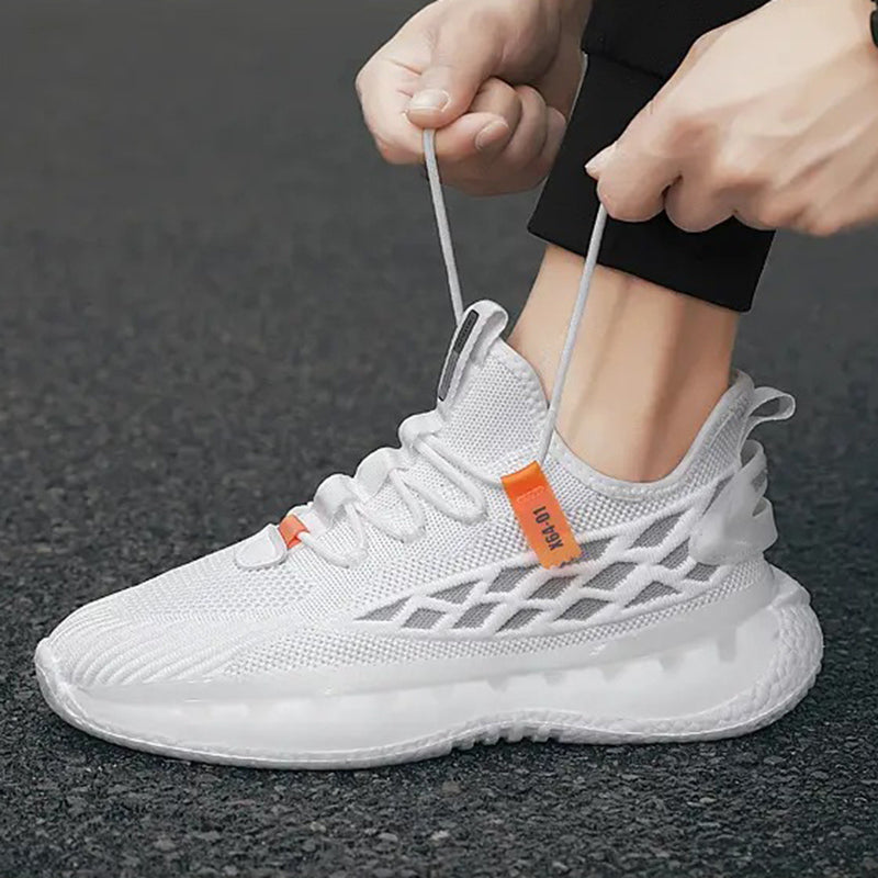 Mesh Sneakers Herr Löparskor med snörning